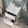 Тумба под раковину Roca Oleta 60 подвесная, 2 ящика, белый матовый (A857638501)