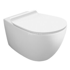 Унитаз подвесной Simas Vignoni "Rimless" 365х560х340 безободковый, с креплением F85, белый (VI18bi)