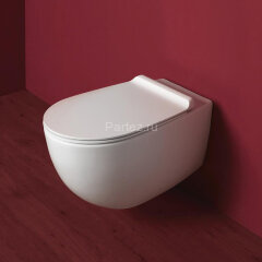 Унитаз подвесной Simas Vignoni &quot;Rimless&quot; 365х560х340 безободковый, с креплением F85, белый (VI18bi)