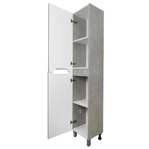 Пенал Loranto Florena 360х300х1800 напольный, левый, светлый бетон (CS00087005)