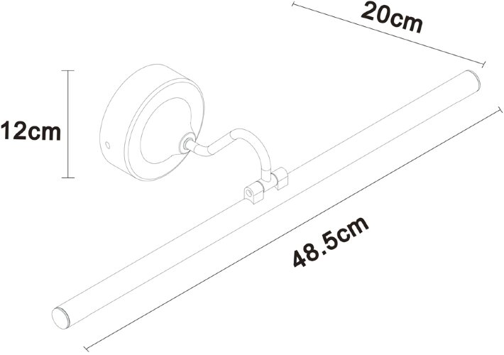 Подсветка для картин Arte Lamp A7908AP-1BK