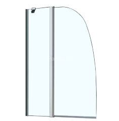 Шторка для ванны складная Azario Boston 100х140 цвет профиля хром (AZ-142)