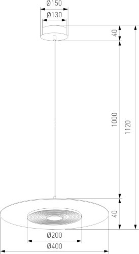 Подвесной светильник Eurosvet 40031/1 LED / белый