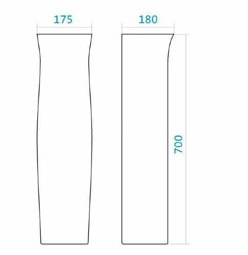 Пьедестал для раковины Santek "Анимо" белый (1.WH11.0.587)