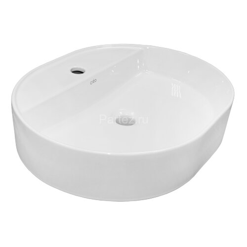 Раковина-чаша Creo Ceramique 560х450х120 накладная, овальная, керамика, белый глянцевый (PU4500)