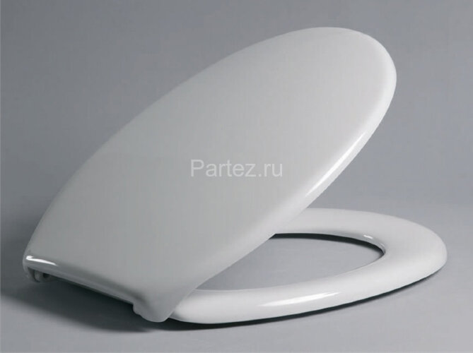 Крышка-сиденье для унитаза Haro Каладон стальное двухпозиционное крепление, белое (528477)