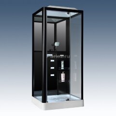 Душевая кабина Loranto Selak CS 126-3A R 90х100х215 см черная