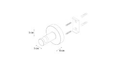 Крючок Fixsen Comfort Black, Черный матовый (FX-86005)