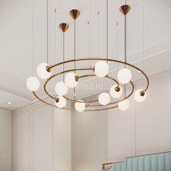 Подвесная люстра Bogate's 359/12 латунь