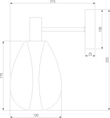 Бра Eurosvet 60175/1 латунь