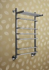 Полотенцесушитель водяной Маргроид Лесенка "Вид 9" с полкой 80х50 (комплект), хром