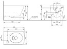 Унитаз подвесной ТОТО для WASHLET только для сиденья-биде (CW522EY)