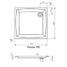 Акриловый поддон для душа Ravak Galaxy Elipso LA 100х100 Белый (A02AA01210)