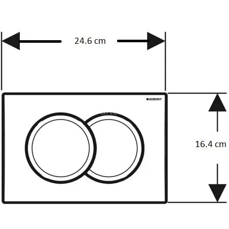 Инсталляция Geberit Duofix для подвесного унитаза, со смывным бачком Delta, смывная клавиша Delta01,