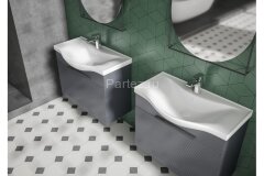 Раковина накладная Lapino BASIC 65X45X17,5, белая