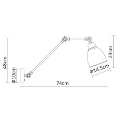 Бра Arte Lamp A2055AP-1WH