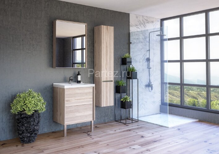 Зеркало-шкаф AQUATON Стоун 60 Сосна Арлингтон (1A231502SX850)