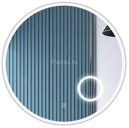 Зеркало AZARIO Talisman D800 с подсветкой, сенсорный выключатель с функцией диммера, алюминиевая рам