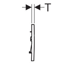 Кнопка смыва Geberit Sigma 30 NEW, черный матовый