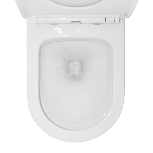 Унитаз подвесной Creo Ceramique RENNES 550х365х370, безободковый с тонким сидением микролифт (RE1100