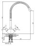 Смеситель Rossinka Q02-75 для кухни