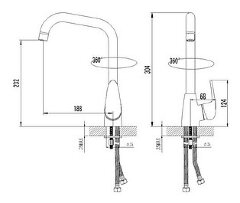 Смеситель для кухни Lemark Pramen LM3305 granit