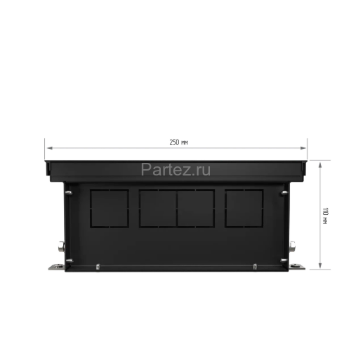 Конвектор внутрипольный Royal Thermo ATRIUM-110/250/2000-DG-U-BL