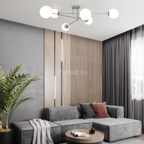 Потолочная люстра Eurosvet 30181/6 хром