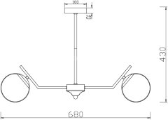 Потолочная люстра Freya FR5173PL-06BS
