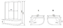 Timo Lux T-7720 Р L душевая кабина (120*85*220*), шт