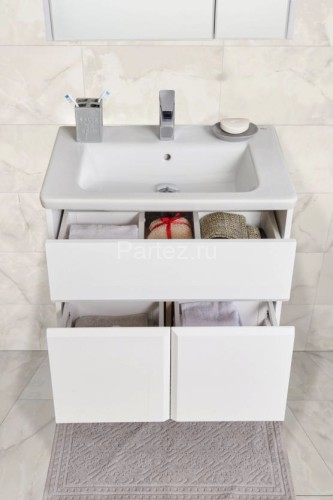 UP Модуль д/раковины 600 мм, белый глянец (подходит раковина GAP)