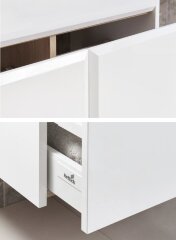 UP Модуль д/раковины 600 мм, белый глянец (подходит раковина GAP)