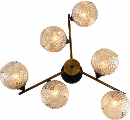 Потолочная люстра Reluce 11341-0.3-06 GOLD BRONZE+BK