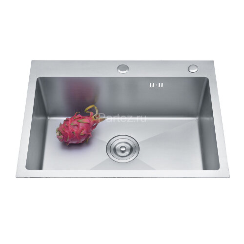 Кухонная мойка AZARIO MIA 600х500х200 нержавеющая сталь, цвет Серебро (AZS6050M)