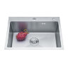 Кухонная мойка AZARIO MIA 600х500х200 нержавеющая сталь, цвет Серебро (AZS6050M)
