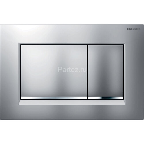 Кнопка смыва Geberit Sigma 30, двойной смыв, хром матовый