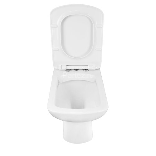 Унитаз-компакт Creo Ceramique TOURS 370х700х790 напольный, с тонкой крышкой и быстросъемным сиденьем