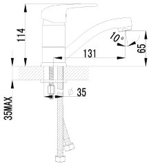 Смеситель Lemark Pramen LM3307C для раковины