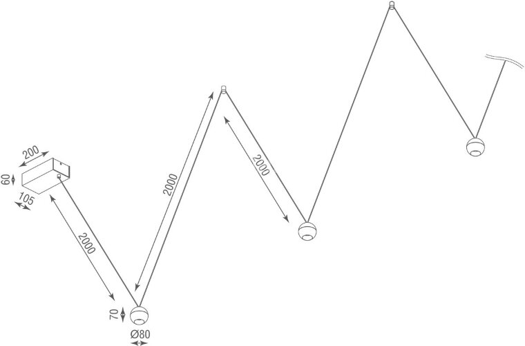 Подвесной светильник Donolux DL18445WW8W1SB