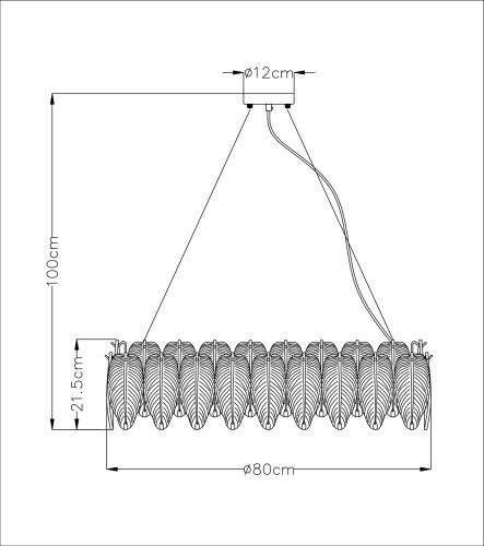 Подвесная люстра Arte Lamp A4052SP-12SG