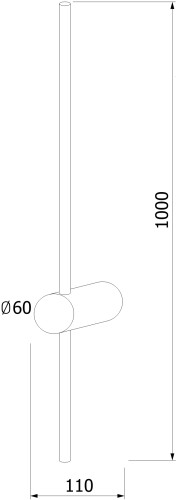 Настенный светильник Elektrostandard MRL LED 1121 черный