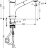 Hansgrohe 32841000 Talis S Смеситель для кухни, однорычажный, с выдвижным душем, 1/2