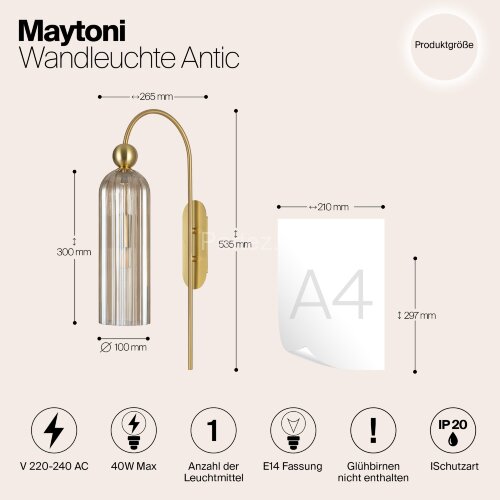 Бра Maytoni MOD302WL-01CG