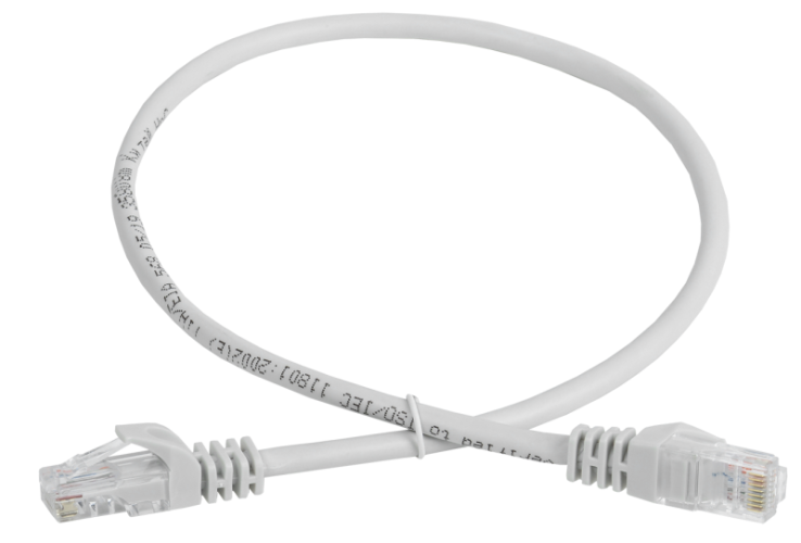 Патч-корд UTP кат.5e 1м сер. GENERICA PC01-C5EU-1M-G