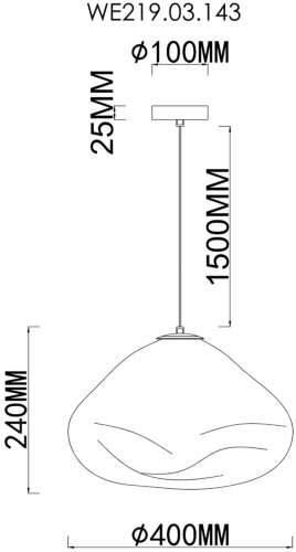 Подвесной светильник Wertmark WE219.03.143