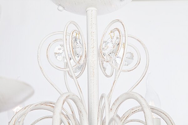 Подвесная люстра Eurosvet 60018/6 белый с золотом