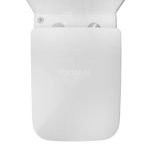 Унитаз-компакт Azario FRETTA Square N 340х650х770 напольный, безободковый, c быстросъемным сиденьем 