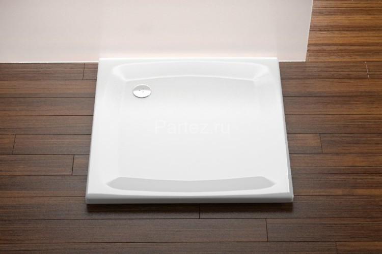 Душевой поддон Ravak Perseus-90 EX (900 x 900) самонесущий для облицовки