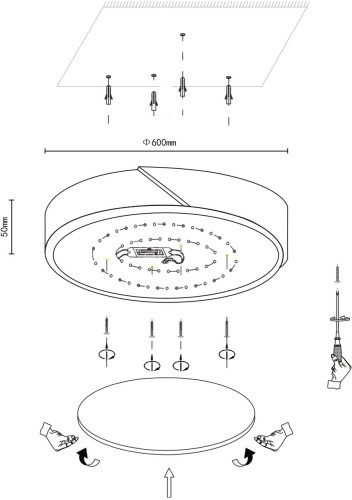 Потолочный светильник Velante 445-067-01