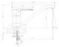 Смеситель Rossinka T40-21 для кухни